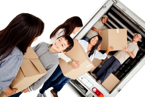 Movers working in Harmondsworth on a residential move