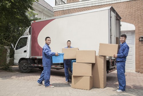 Prepared home move with labelled boxes and household items