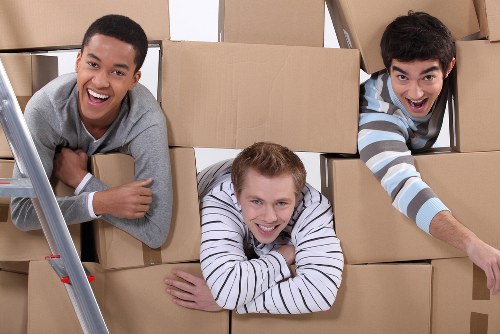 Packing and preparation for a house move in Harmondsworth
