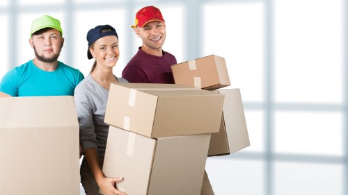 Removal team planning a house move in Harmondsworth