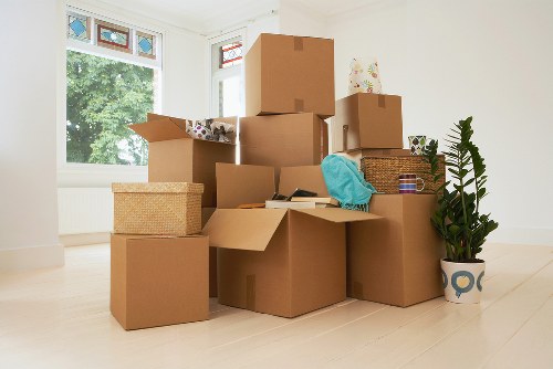 Commercial man and van transport near Harmondsworth and Heathrow