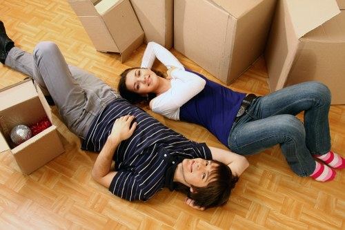 Commercial removal service handling office items in Harmondsworth